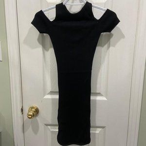 Black Cold Shoulder Dress